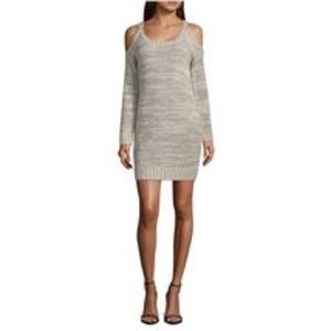 My Michelle cold shoulder sweater dress